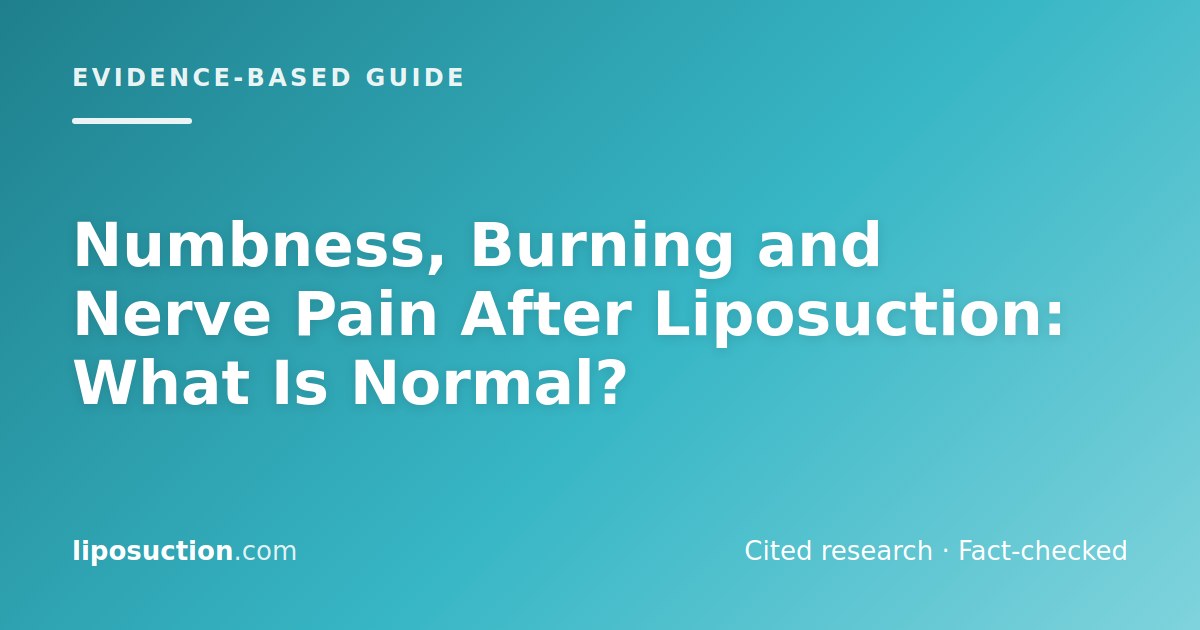 Numbness, Burning and Nerve Pain After Liposuction: What Is Normal?