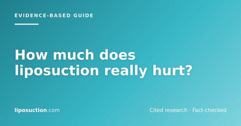 How much does liposuction really hurt?